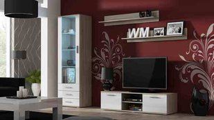 Стенка SOHO 7 Cama Дуб Сонома Мат / Белый Глянец фотография