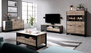 Стенка Perfect Home Арден / Arden B Дуб санд гранж/матера фотография