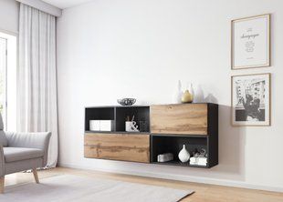 Стенка ROCO 16 Cama Антрацит / Дуб Вотан фотография