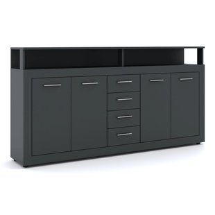 Комод MEBEL ELITE BLAGO  190 антрацит фотографія