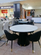 Стол раскладной TML-655 VETRO 120x120 Белый Мрамор