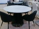 Стол раскладной TML-655 VETRO 120x120 Белый Мрамор