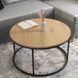 Журнальный столик LELLA MAX  MEBEL ELITE 80x80 Дуб Золотой