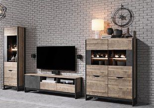 Стенка Perfect Home Арден / Arden Дуб санд гранж/матера фотография