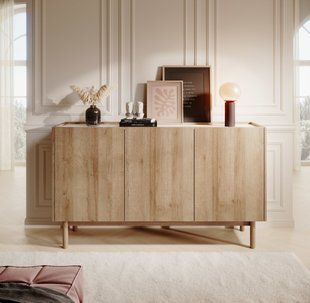 Комод Perfect Home Бохо / Boho K144/83 3-дверний Рів'єра/мармур б'янко фотографія