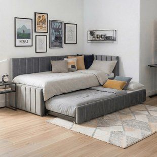Кровать 90x200 MEBEL ELITE VILLEMO Velvet Серый фотография