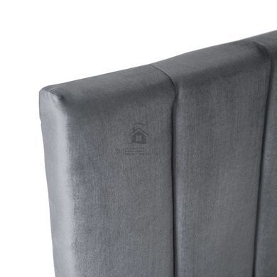 Кровать 90x200 MEBEL ELITE VILLEMO Velvet Серый фотография