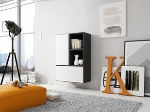 Стенка ROCO 17 Cama Черный Мат / Белый Мат фотография