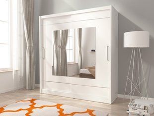 Шафа-купе Perfect Home Мая IX / Maja IX 200 2-дверна з дзеркалом Білий фотографія