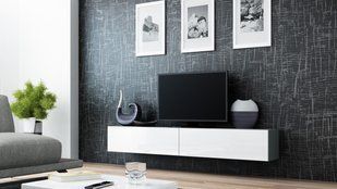 ТВ Тумба VIGO RTV Cama 140 Сірий Мат / Білий Глянець фотографія