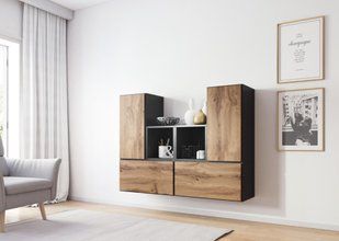 Стенка ROCO 18 Cama Антрацит / Дуб Вотан фотография