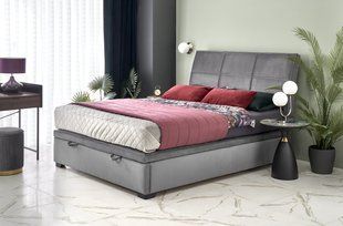 Ліжко CONTINENTAL 2 VELVET Halmar 160x200 Сірий фотографія