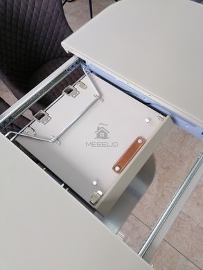 Стол раскладной TML-765-1 VETRO 120x80 Матовый Капучино фотография