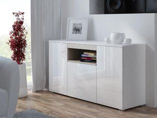 Комод VIVA Cama 150/45 Білий Мат / Білий Глянець / Дуб Сонома фотографія