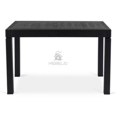 Комплект садовой мебели MEBEL ELITE стол FARGO + 4 стулья WALDI Черный