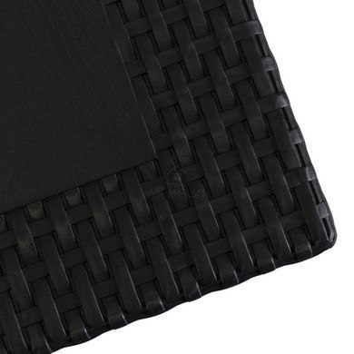 Комплект садовой мебели MEBEL ELITE стол FARGO + 4 стулья WALDI Черный