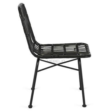 Комплект садовой мебели MEBEL ELITE стол FARGO + 4 стулья WALDI Черный