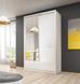 Шафа-купе Perfect Home Арія I / Aria I 130 2-дверна з дзеркалом Білий/білий глянець
