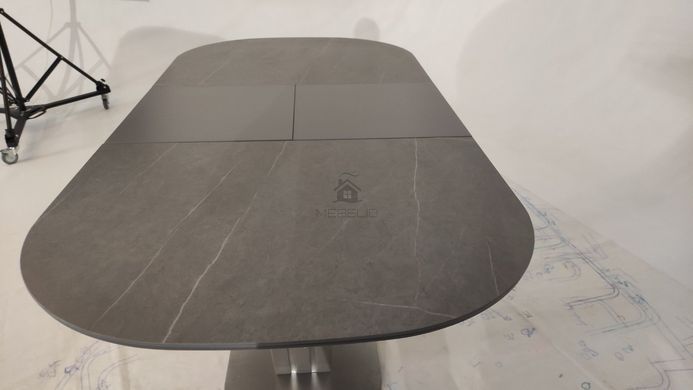 Стіл розкладний TML-865-1 VETRO 120x80 Айс Грей фотографія
