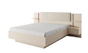 Кровать с 2 тумбами ФРЕЯ Prestol 160x200 Бежевый Мат фотография