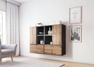 Стінка ROCO 19 Cama Антрацит / Дуб Вотан фотографія
