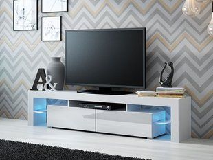 ТВ Тумба SOLO RTV Cama 200 Белый Мат / Белый Глянец фотография