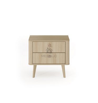 Тумба приліжкова Perfect Home Вікі / Viki 2S з 2 шухлядами Дуб бариста фотографія