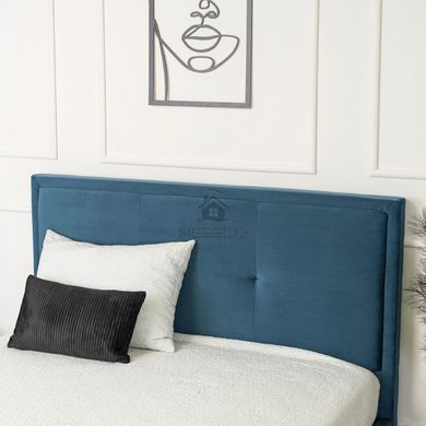Ліжко двоспальне оксамитове MEBEL ELITE ANDRE Velvet 140x200 Синій фотографія