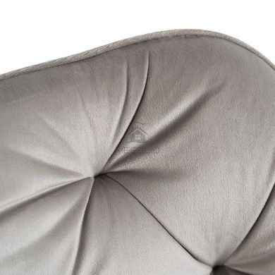 Стілець офісний поворотний оксамитовий MEBEL ELITE KONOR Velvet Сірий фотографія