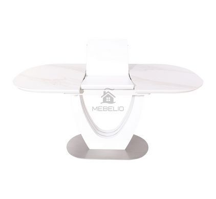 Стіл розкладний TML-865-1 VETRO 120x80 Білий Мармур фотографія
