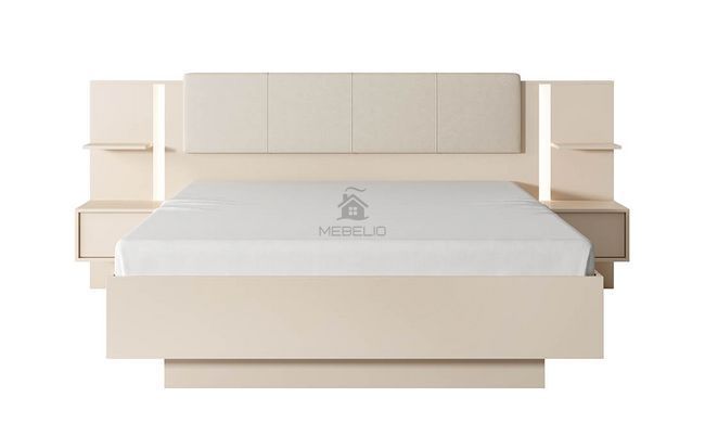 Кровать с 2 тумбами ФРЕЯ Prestol 160x200 Бежевый Мат фотография