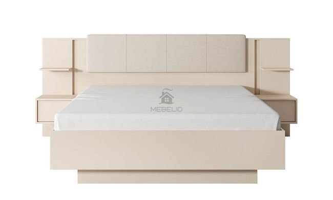 Кровать с 2 тумбами ФРЕЯ Prestol 160x200 Бежевый Мат фотография