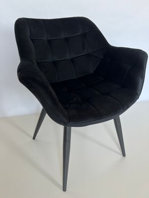 Кресло ELEGANTE Velvet Intarsio Черный фотография