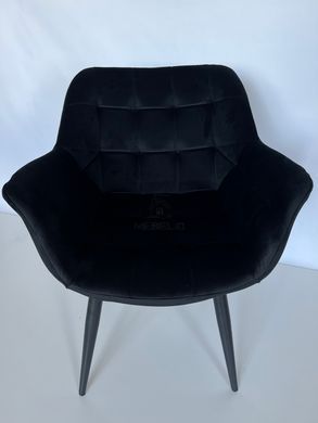 Кресло ELEGANTE Velvet Intarsio Черный фотография