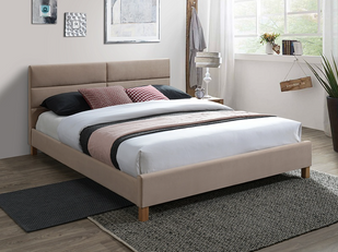 Кровать SIERRA Velvet Signal 160x200 Бежевый фотография