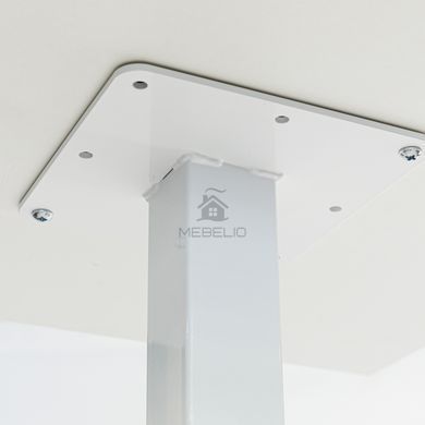Стіл Tetra light bar Lovko   60 х 60 білий метал / білий ДСП (текстура) фотографія
