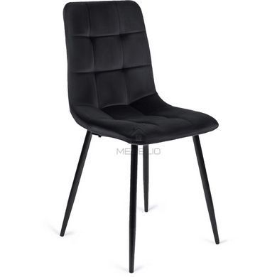 Комплект стол MEBEL ELITE HARRY 102(142)х102 см, дубовый/черный, и 6 стульев PERU  фотография