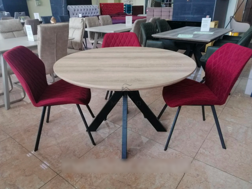 Стіл розкладний TML-660 VETRO 120x120 Дуб Сонома фотографія