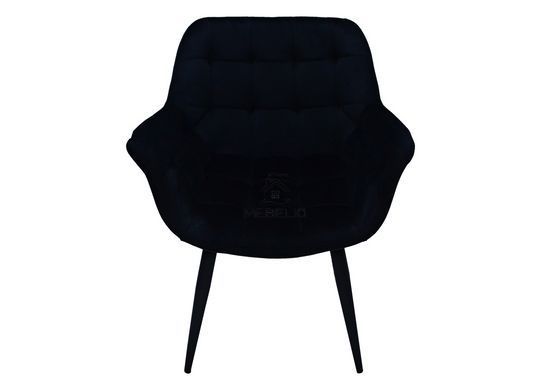 Кресло ELEGANTE Velvet Intarsio Черный фотография
