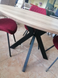 Стіл розкладний TML-660 VETRO 120x120 Дуб Сонома
