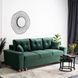 Диван 3-х местный бархатный MEBEL ELITE EMIL Velvet 230 см Зеленый
