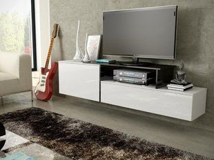 ТВ Тумба Підвісна SIGMA 3 RTV Cama 180 Білий Мат / Білий Глянець / Чорний Глянець фотографія