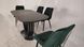 Стіл розкладний TML-865-1 VETRO 120x80 Чорний Онікс