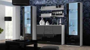 Стінка SOHO 3 Cama Білий Мат / Чорний Глянець фотографія