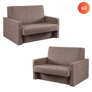 Набор из 2х раскладных кресел MEBEL ELITE MILAN 2, 135 см MEBEL ELITE Бежевый/ткань