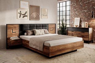 Спальня Perfect Home Мілтон / Milton B Каштан/антрацит фотографія