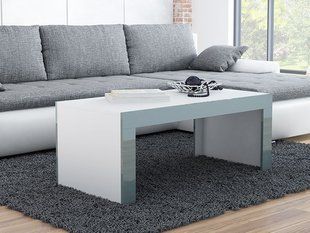 Журнальний столик TESS 120x60 Cama Білий Мат / Сірий Глянець фотографія