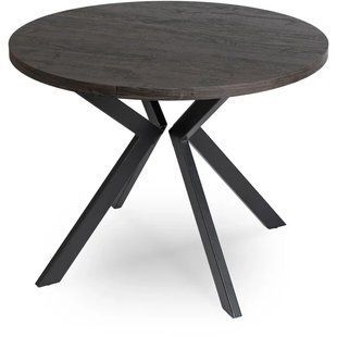 Стіл розкладний круглий MEBEL ELITE LUKAS 100(250)х100 см Чорний фотографія