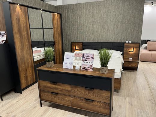 Спальня Perfect Home Милтон / Milton Каштан/антрацит фотография