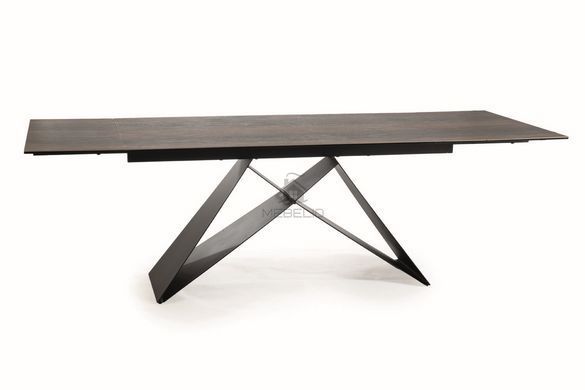 Стіл Обідній WESTIN CERAMIC Signal 160(240)X90 Ефект Дерева / Чорний фотографія